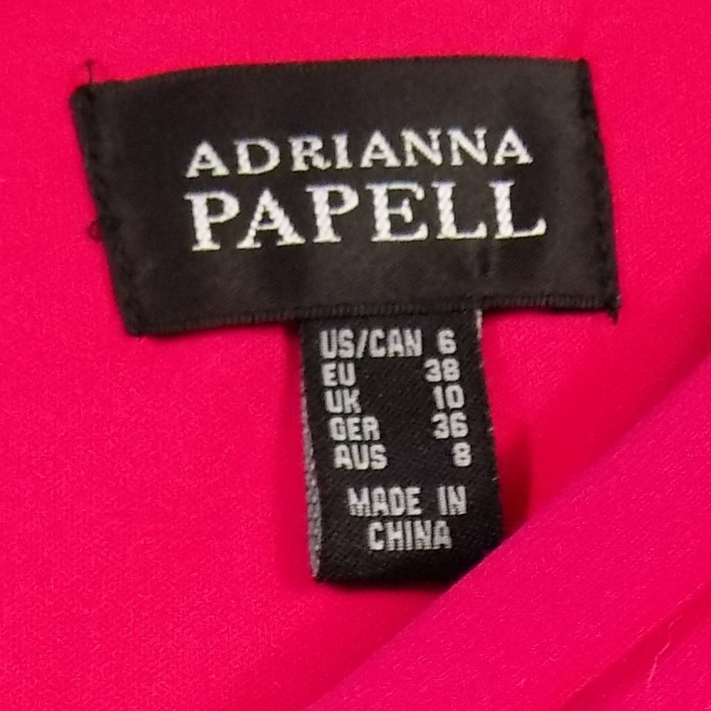 Adrianna Papell Asymmetrical Tuck Dress Size 6 NWT - Picture 2 of 11